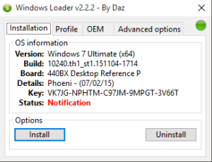ดาวน์โหลด Windows 7 Loader Free Download