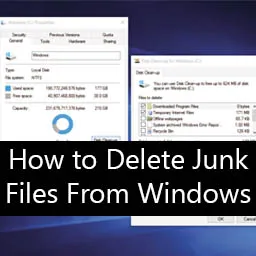 How to Delete Junk Files From Windows