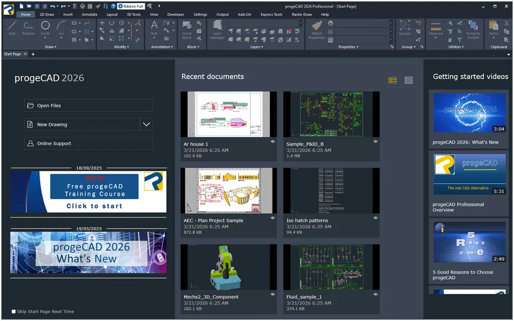 ProgeCAD 2026 Pro 1 Screenshot