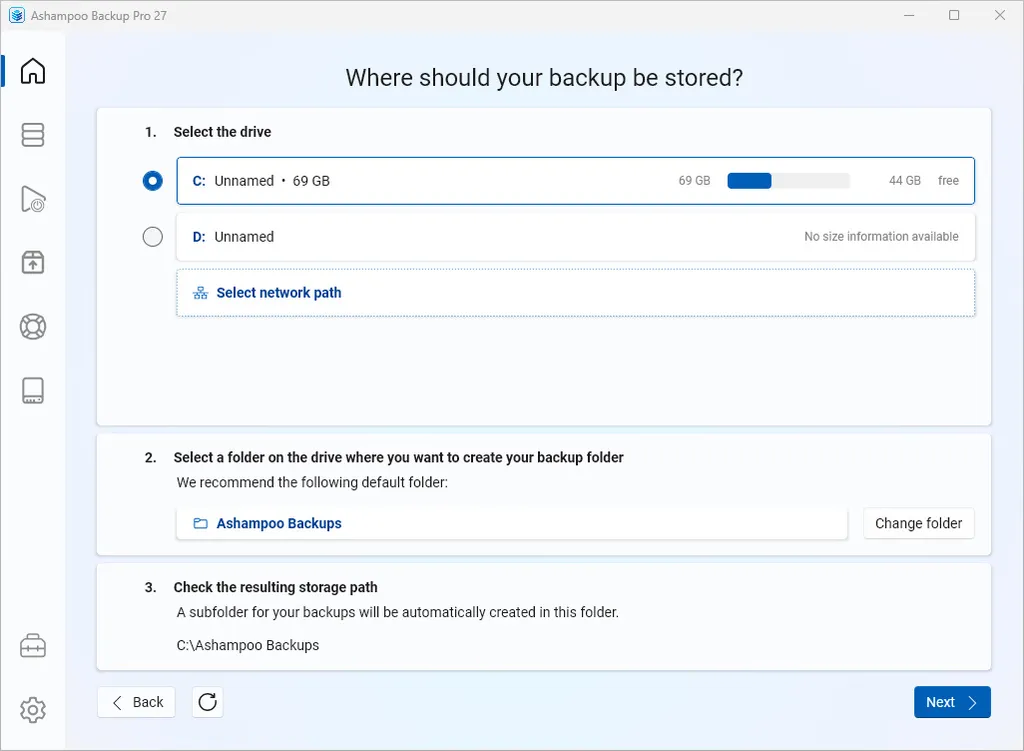 Ashampoo Backup Pro 2 Screenshot