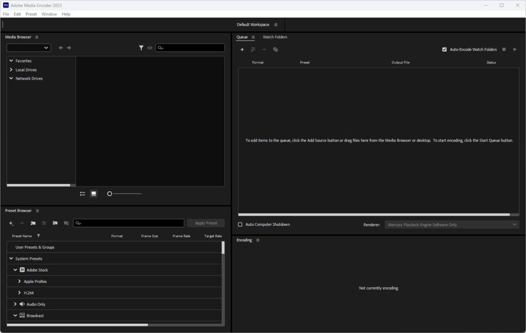 Adobe Media Encoder 2023