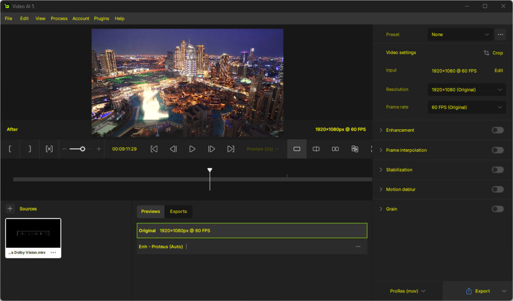 Topaz Video AI Pro Screenshot