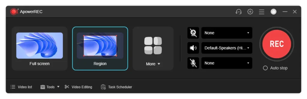 ApowerREC Screenshot 1
