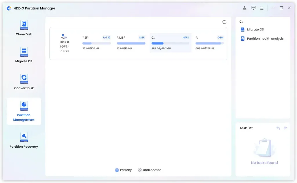 4DDiG Partition Manager 2
