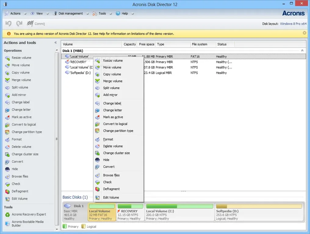 Acronis Disk Director