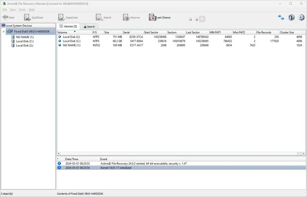 Active File Recovery