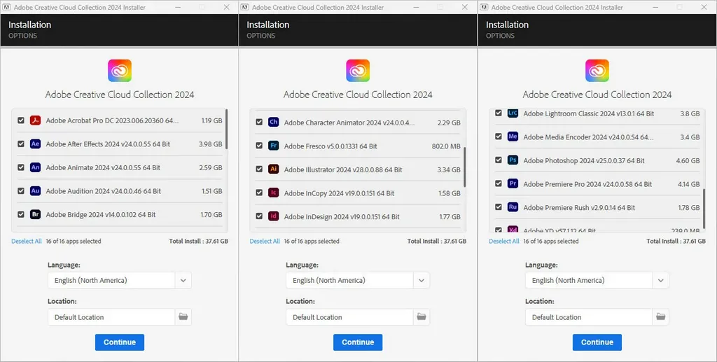 Adobe Creative Cloud Collection 2024