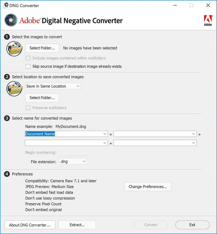 Adobe DNG Converter