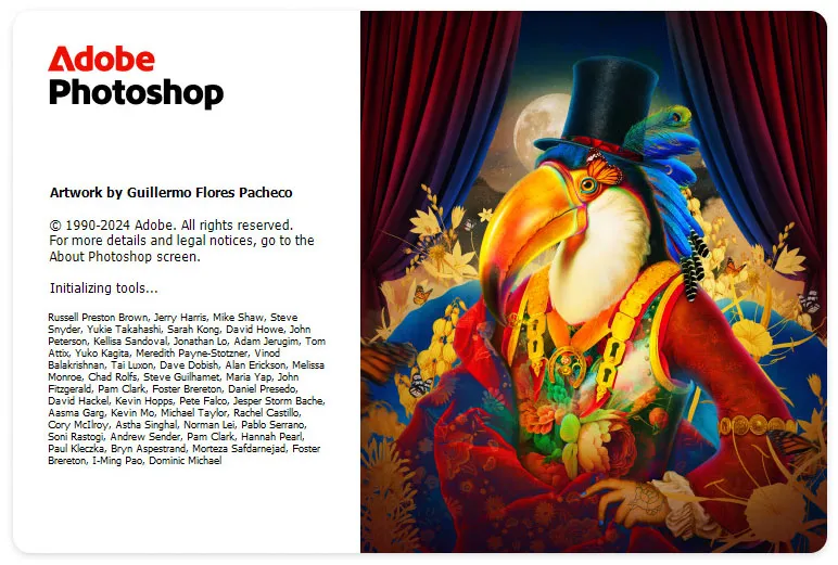 Adobe Photoshop 2025 Loading Screen