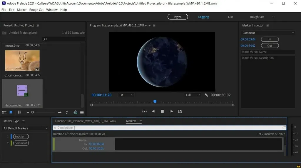 Adobe Prelude