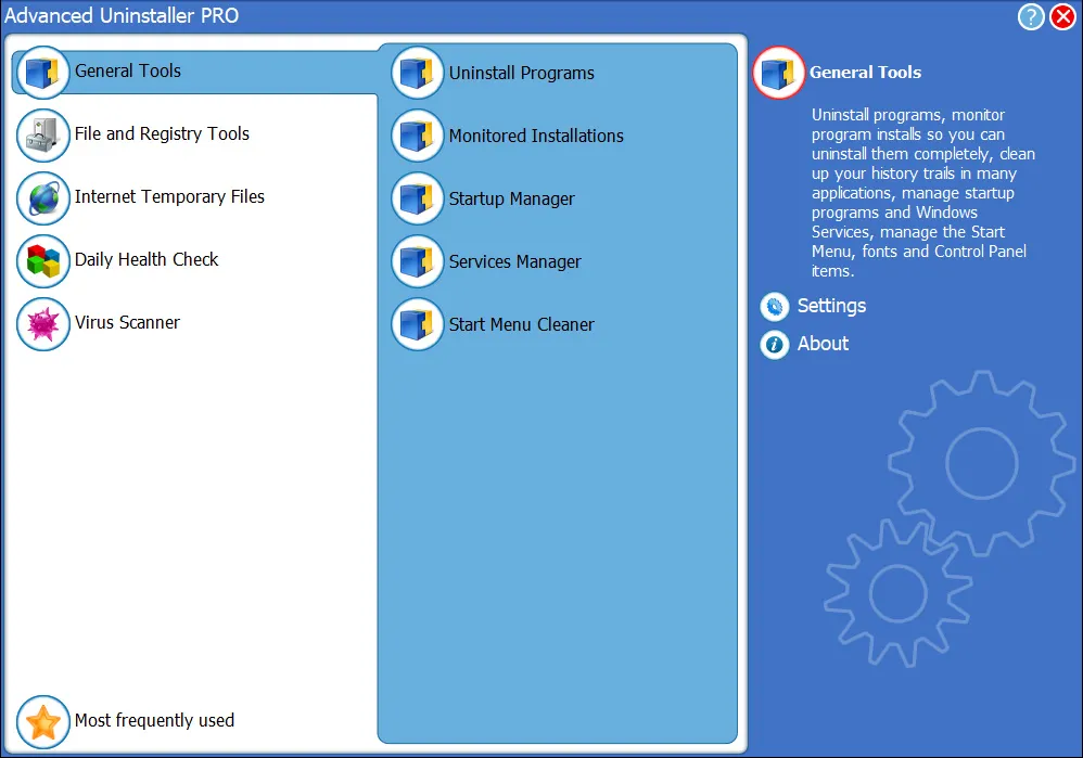 Advanced Uninstaller Pro Main