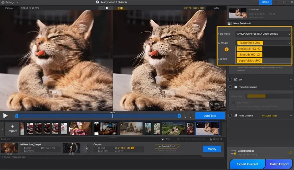 Aiarty Video Enhancer