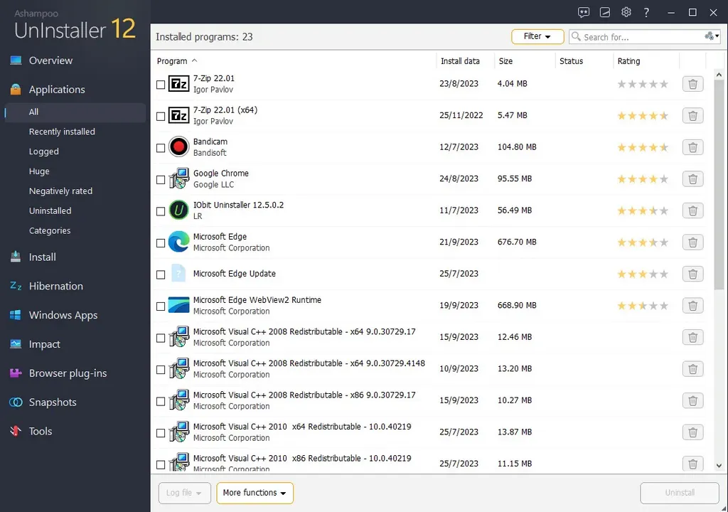 Ashampoo UnInstaller 2
