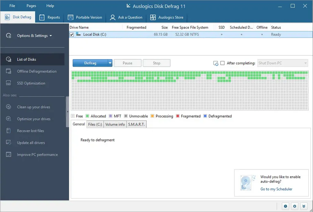 AusLogics Disk Defrag Pro