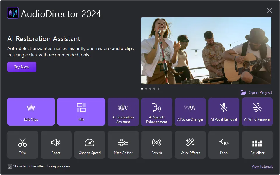 CyberLink AudioDirector Welcome