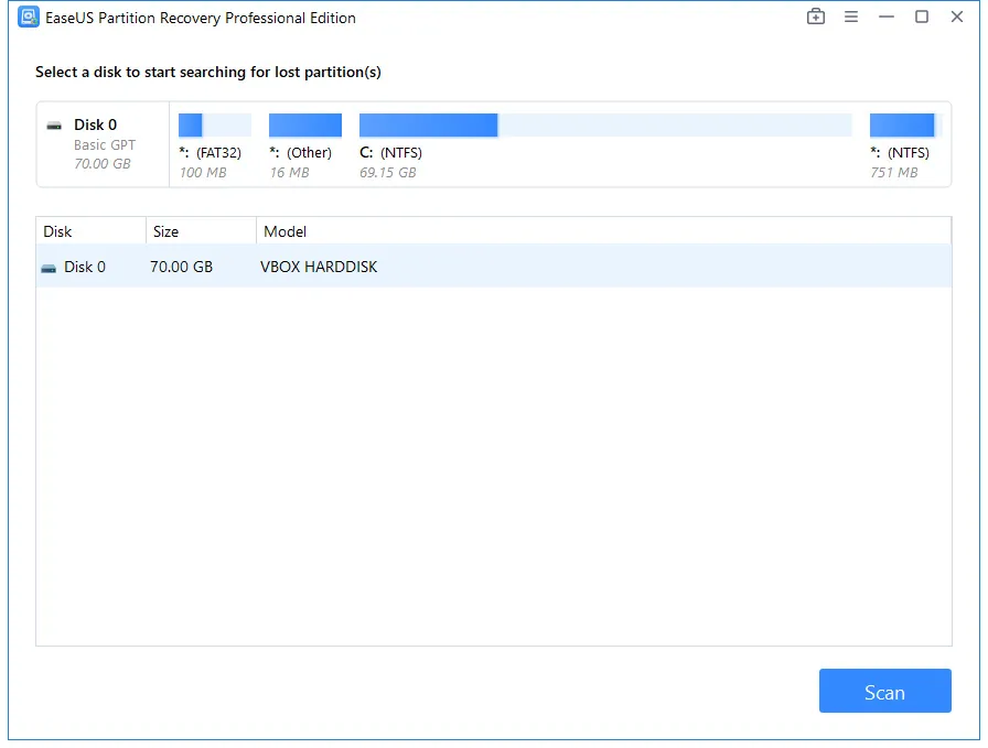 EaseUS Partition Recovery
