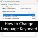 How to change keyboard language Logo