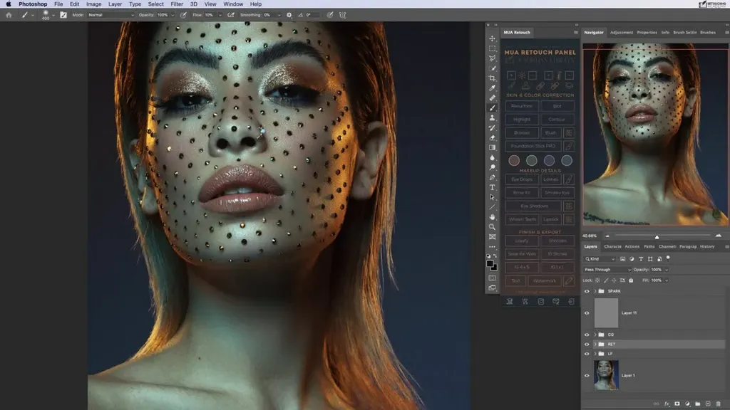 MUA Retouch Panel for Adobe Photoshop