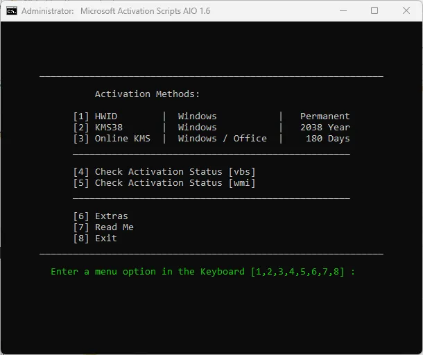 Microsoft Activation Scripts