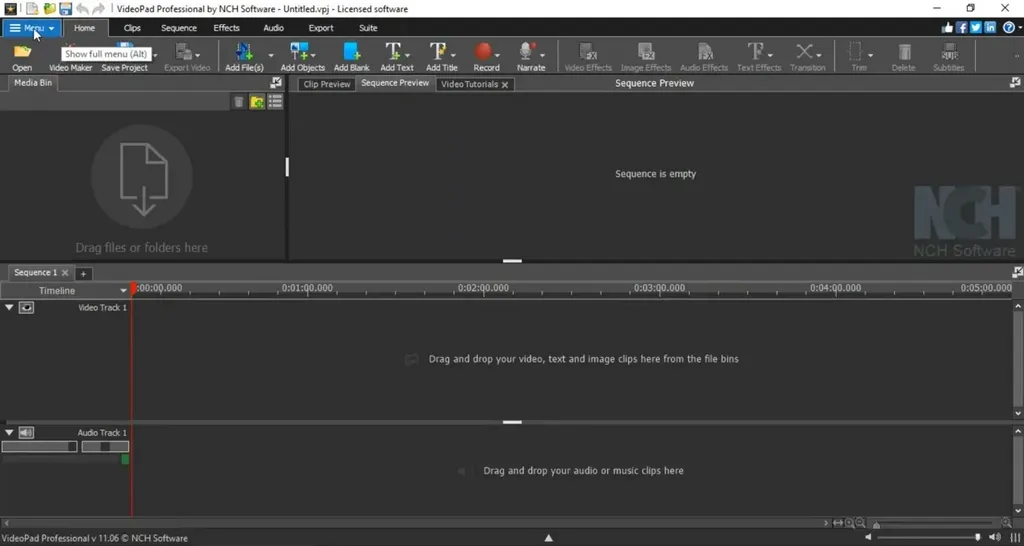 NCH VideoPad Video Editor Pro