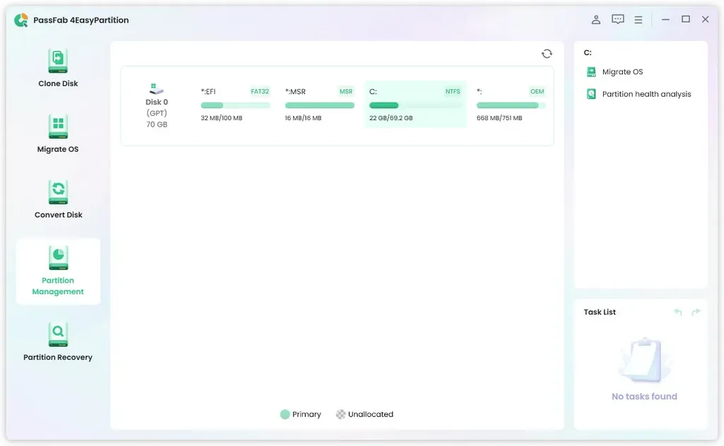 PassFab 4EasyPartition 2