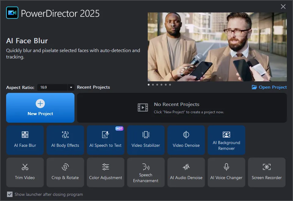 PowerDirector Ultimate 2025 Main