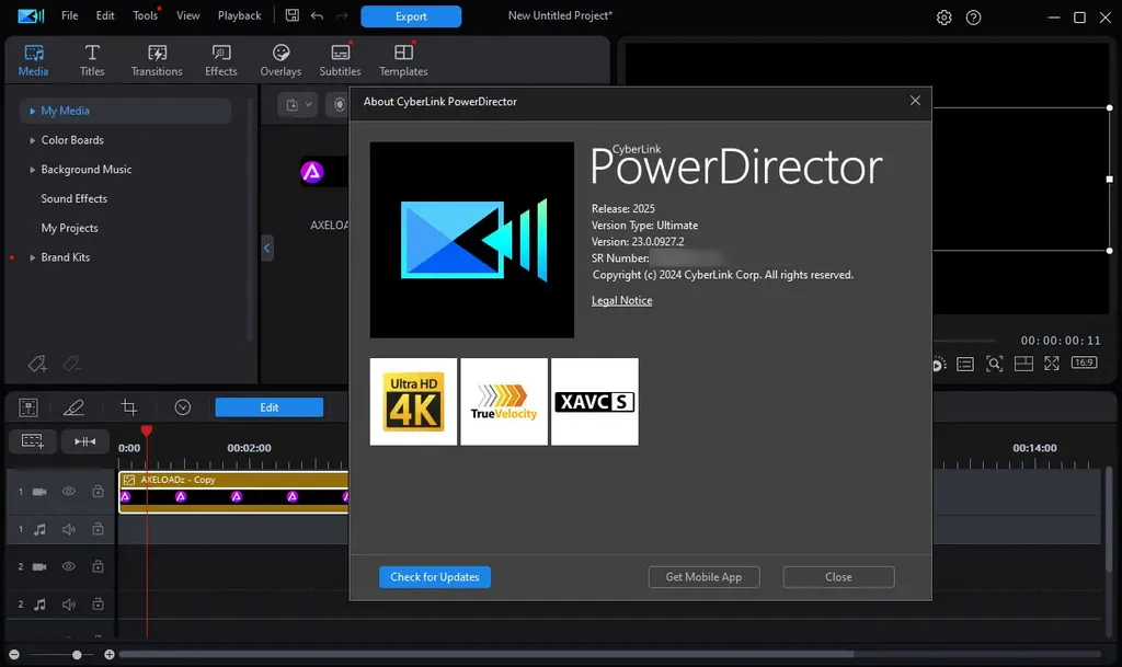 PowerDirector Ultimate 2025