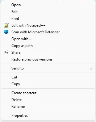 Restore Old Context Menu Windows 11 4