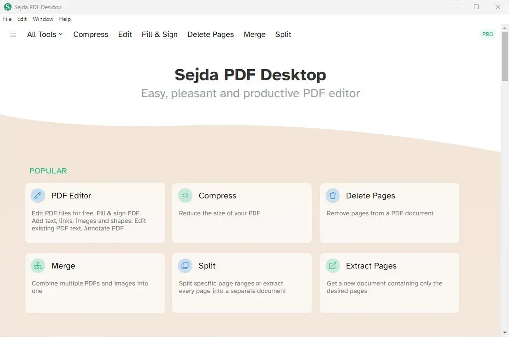 Sejda PDF Desktop Pro