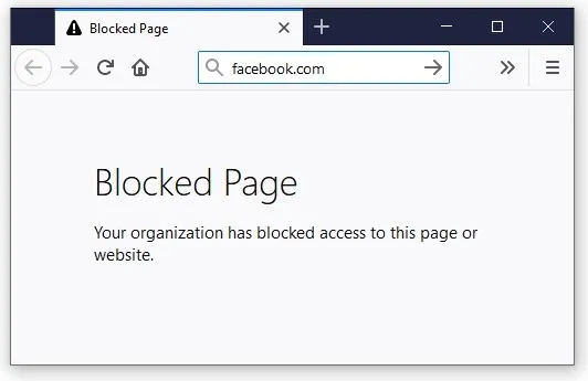 URL Disabler Blocked