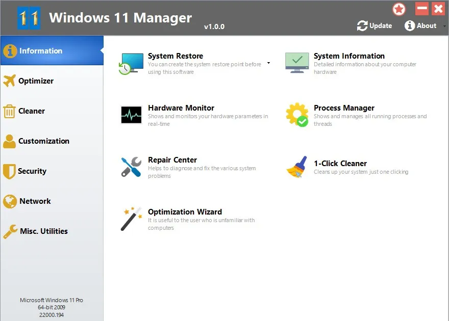 Windows 11 Manager