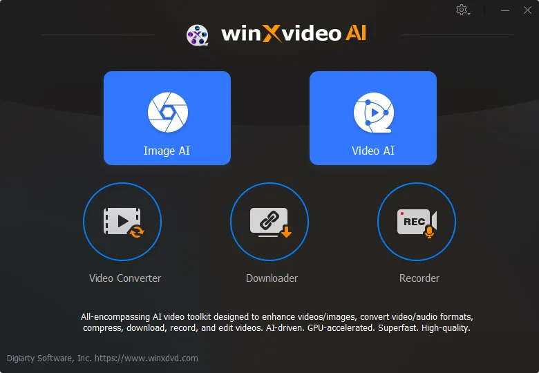 Winxvideo AI Main