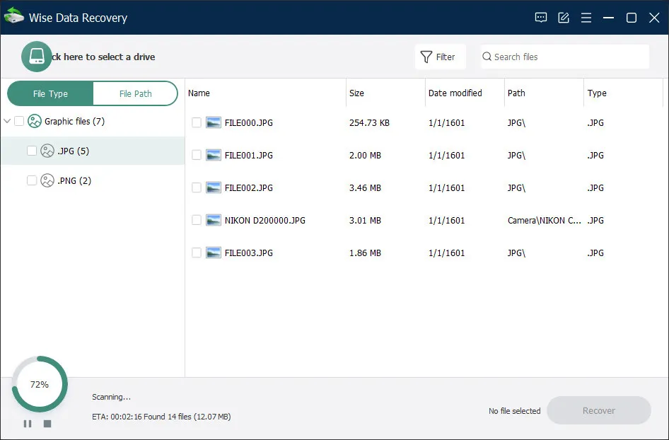 Wise Data Recovery Pro