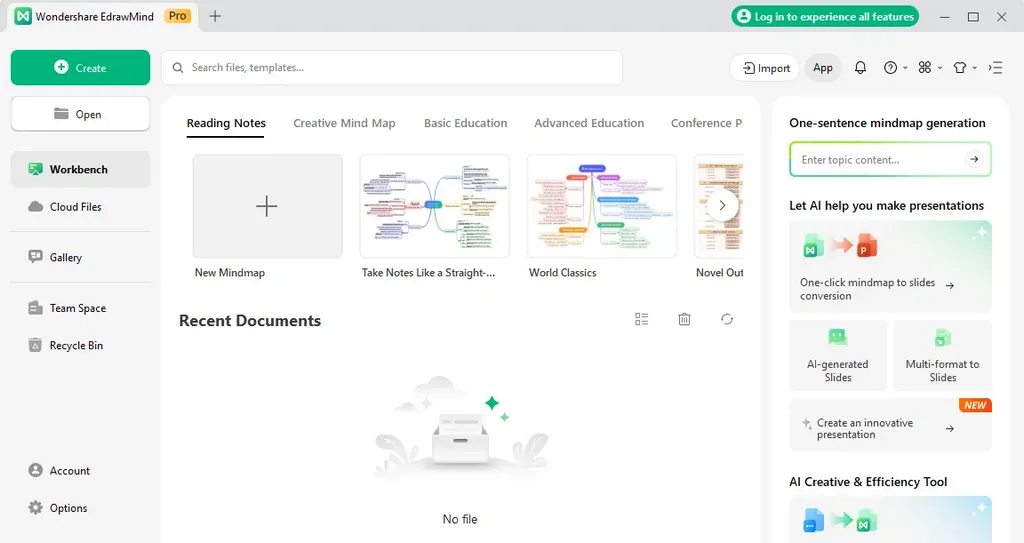 Wondershare EdrawMind Pro Main