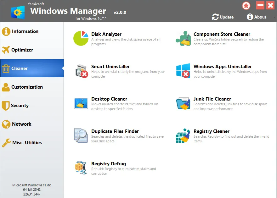 Yamicsoft Windows Manager 3