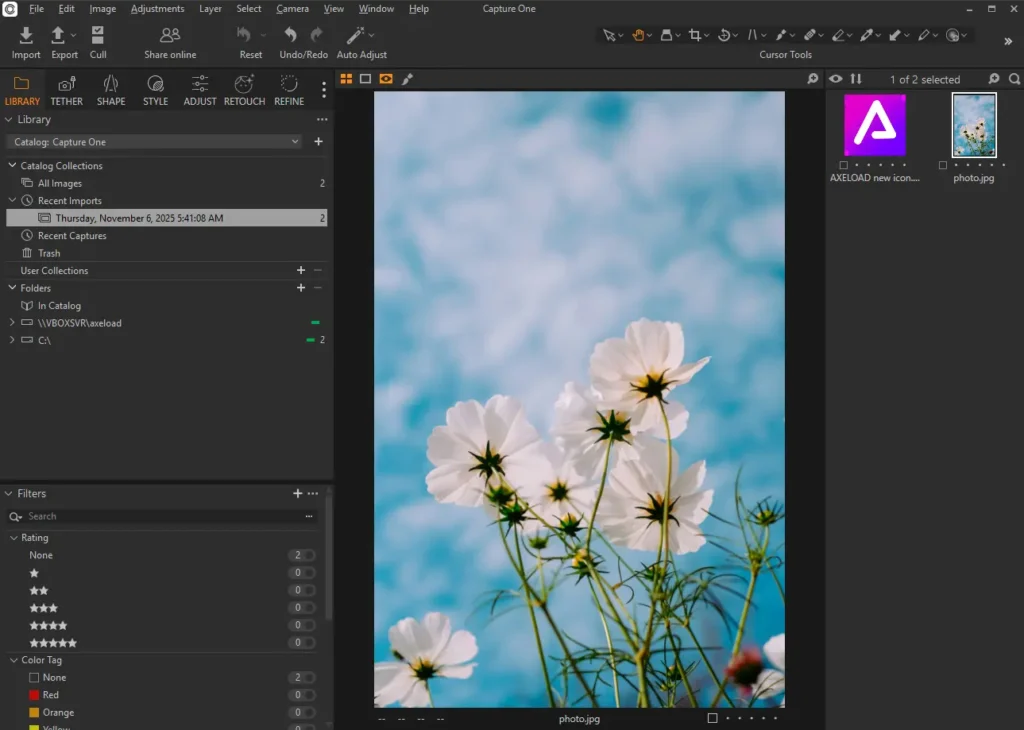 Capture One Screenshot