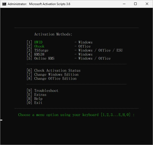 Microsoft Activation Scripts