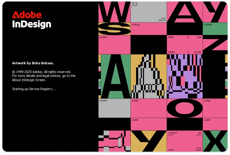 Adobe InDesign 2026 Loading Screen