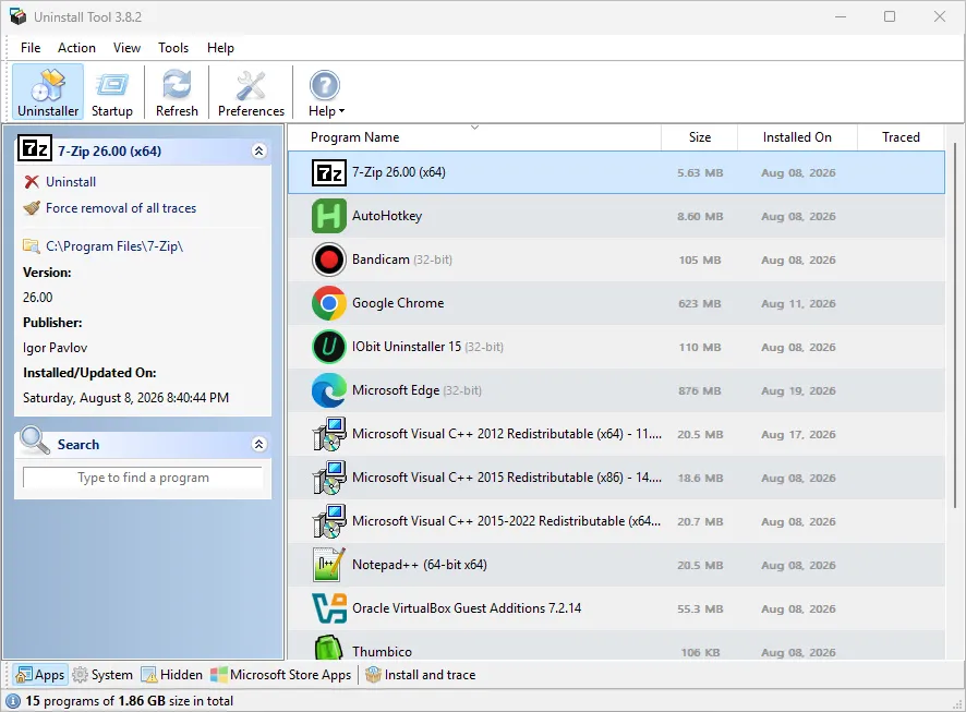 ดาวน์โหลด Uninstall Tool