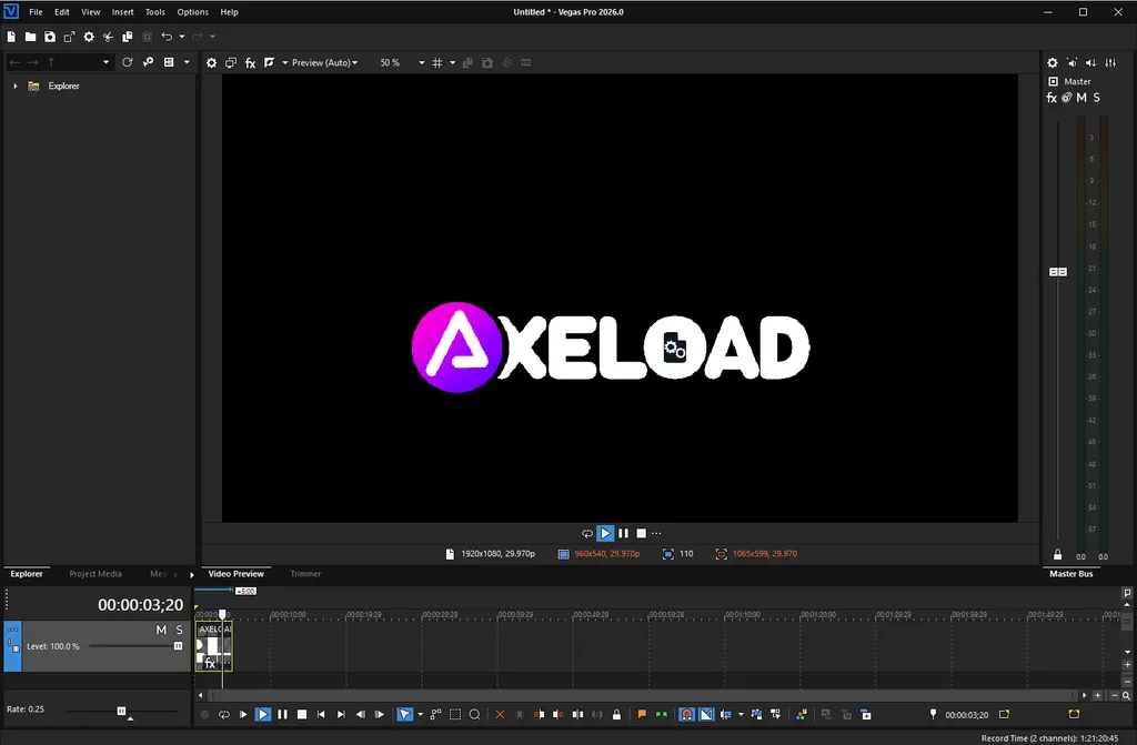 Boris FX VEGAS Pro 2 Screenshot