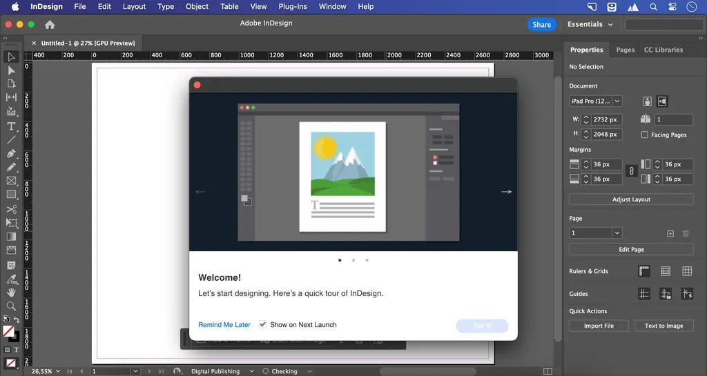 Adobe InDesign macOS Screenshot