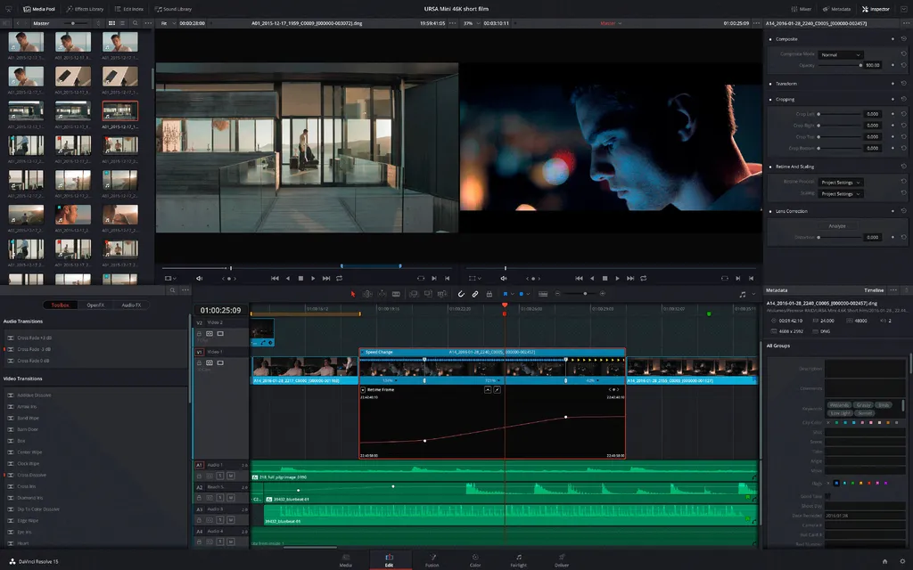 DaVinci Resolve Studio macOS Screenshot