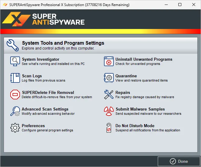ดาวน์โหลด SUPERAntiSpyware Pro X ถาวร โปรแกรมลบไวรัส ภาพที่ 3