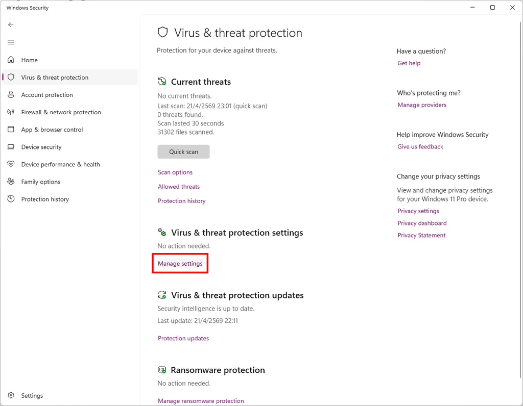 Temporarily Disable Windows Security 3
