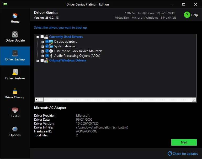 Driver Genius 3 Screenshot
