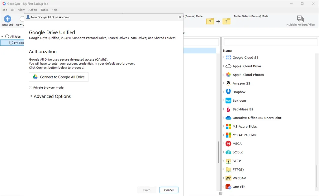 GoodSync Enterprise Screenshot