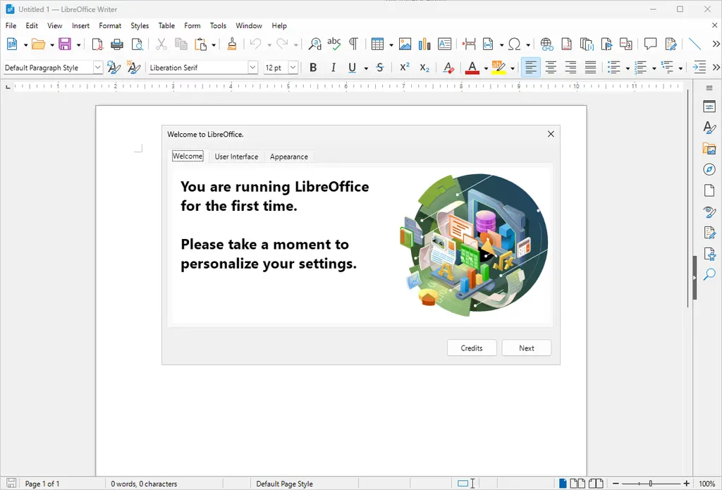 LibreOffice 2 Screenshot