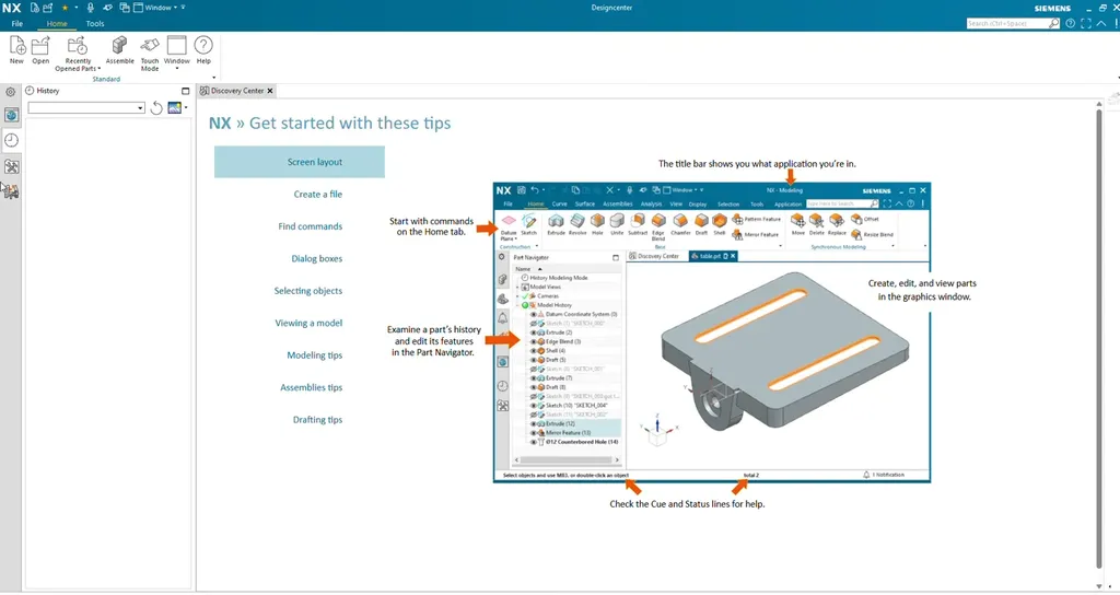 Siemens NX 1 Screenshot