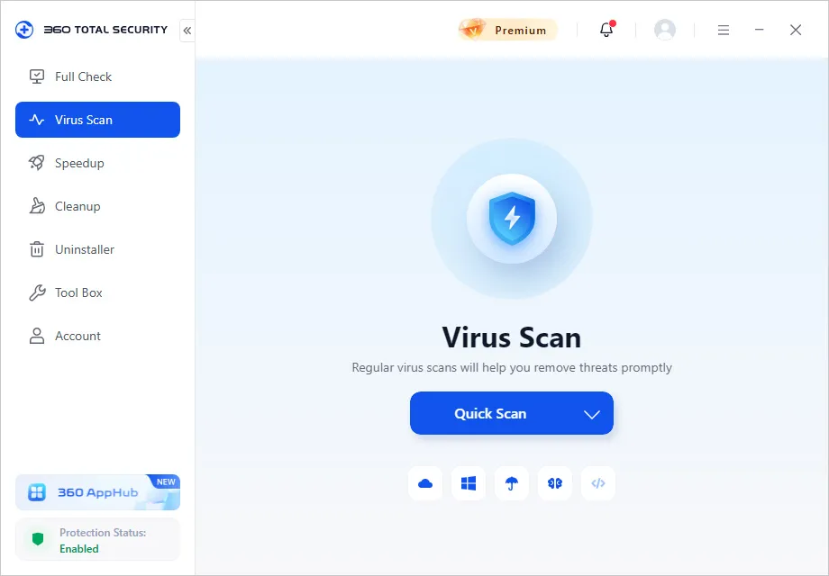 ดาวน์โหลด 360 Total Security ฟรี โปรแกรมสแกนไวรัสในเครื่อง ภาพที่ 2