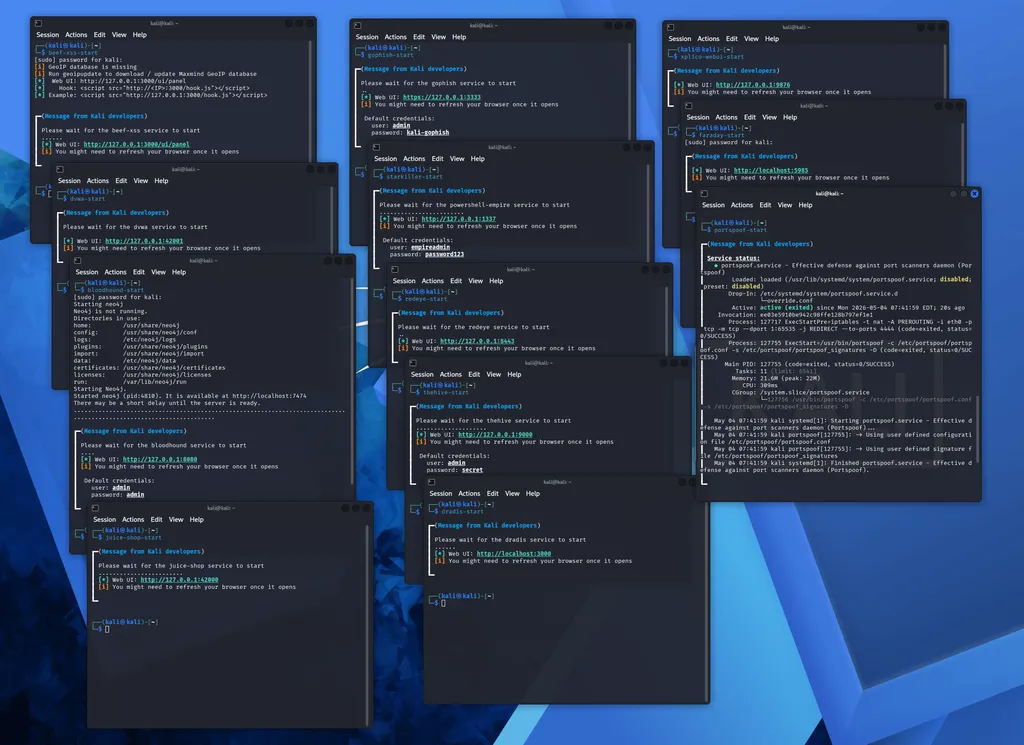 ดาวน์โหลด Kali Linux Services ภาพที่ 2